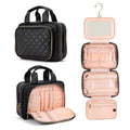 Elite Dance Gear Travel Toiletry Bag with Mirror - Cosmetic Travel Bag with Hanging Hook for Women & Men - Travel-Sized Container for Travel Accessories Travel Essentials Toiletries Jewelry