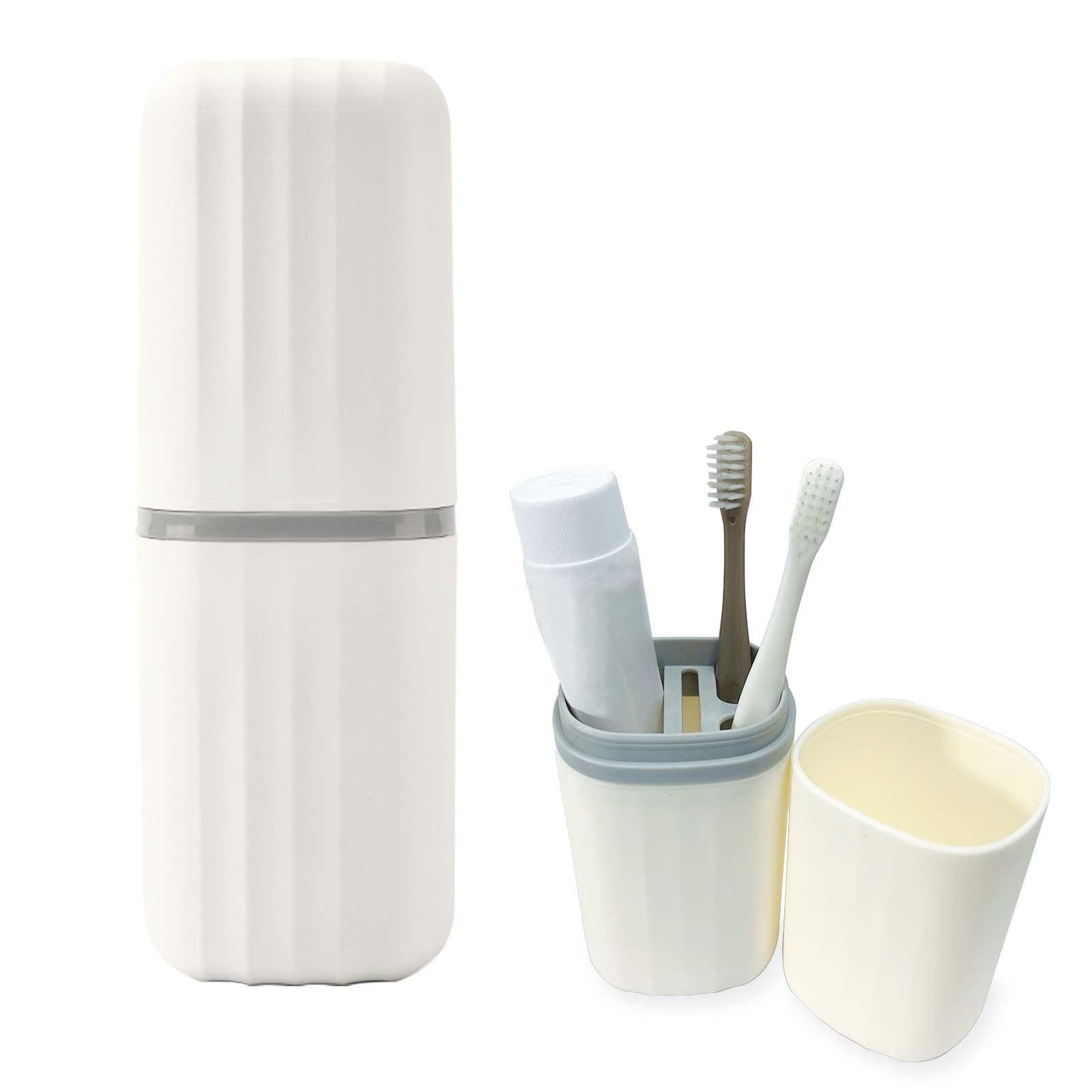 RINDOJIN Toothbrush Travel Case Portable Travel Toothbrush Holder Toothbrush Travel Containers for Bathroom Travel Camping School Toothbrush and Toothpaste Travel Case